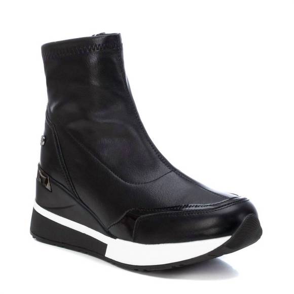 NEW XTI women's wedge sport booties in black - Picture 1 of 2